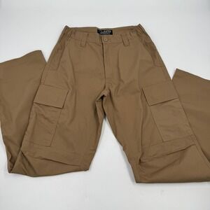 LAPG Men's Khaki Cargo‎ Pants BTP9001 Size 28x32 Button Tactical Workwear